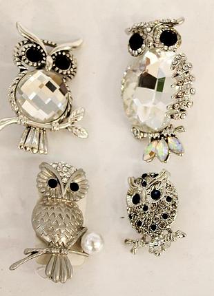 Брошка "сова"