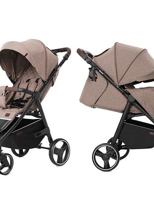 Коляска прогулочная carrello bravo crl-8512 linen beige + дождевик l