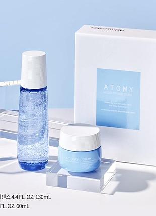 Набір — капсульна есенція та крем для обличчя гідра. атомі - південна корея.