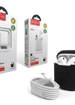 Гарнітура double з кейсом bluetooth tws hoco es32