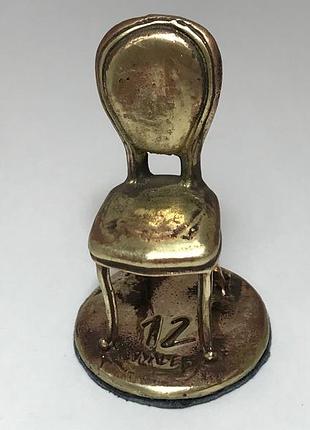 Статуэтка из бронзы, фигурка из бронзы "стул", статуэтка "12 стульев", скульптура из бронзы, фигурка бронзовая