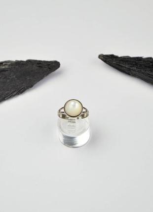 Кільце з авантюрином, опалитом, рожевим кварцом, перламутром перламутр арт. 7764