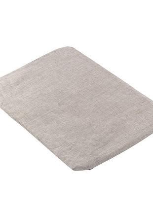 Лляна наволочка 30х45 см., сіра