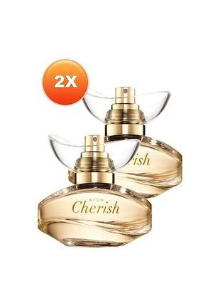 Avon cherish, парфумна вода для жінок від ейвон, 2 шт×50 мл.