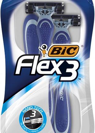 Набор бритв без сменных картриджей bic flex 3 comfort 3шт.