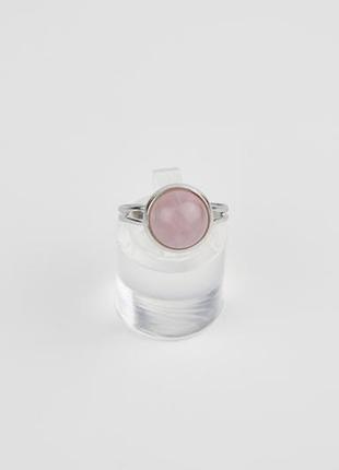 Кільце з авантюрином, опалитом, рожевим кварцом, перламутром рожевий кварц арт. 7763