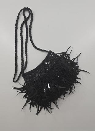 Маленькая праздничная черная сумочка