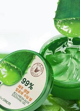 The saem гель с алое універсальний увлажняючий jeju fresh aloe soothihg gel 99%, 300ml