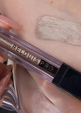 R жидкие тени для век relouis pro satin тон 23 cocoa milk (4,5 г)