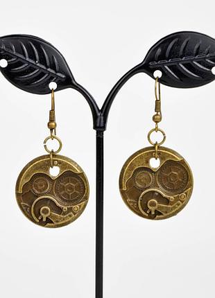 Стимпанк серьги бронза арт. 7720
