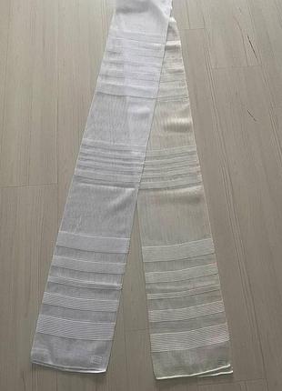 Тюль лен в полоску, тюль лен, в зал и спальню высота 3 м