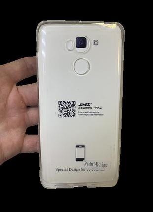 Захисний чохол-накладка smtt soft touch на xiaomi redmi 4 prime прозорий