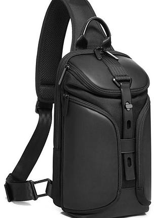 Однолямочний рюкзак bange bg-22057 кодовий замок 7л чорний