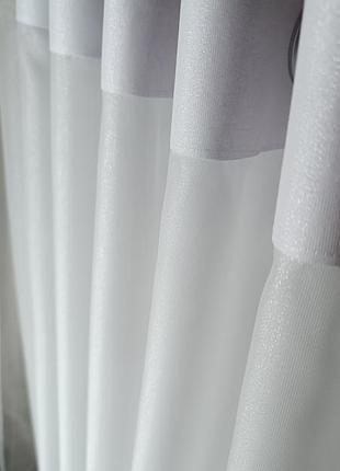 Тюль креп белый, однотонный тюль