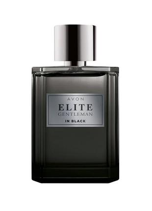 Avon elite gentleman in black, туалетна вода для чоловіків 75мл
