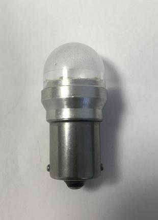 Светодиодная лампа т15, одноконтактная, матовое стекло (маленькое), 4 smd, белый , 12-24v, led