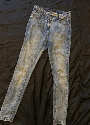 Скіні джинси висока талія на високій посадці джинсы скинни варенки штаны