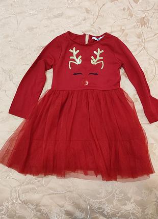 Праздничное платье к рождественским праздникам