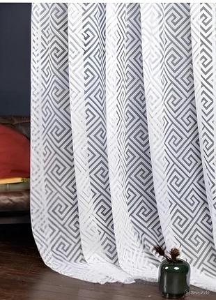 Тюль геометрія жаккард 2,80м висота