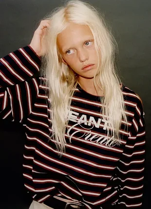 Zara лонгслив 100% хлопок 122,134,140,148,156