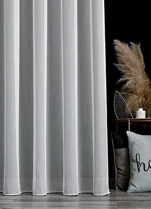 Тюль бамбук тай белый высота 3м