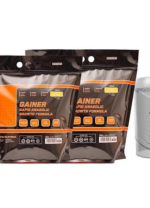 Набір гейнер високовуглеводний 6 кг + шейкер