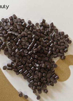 Кератин для наращивания волос. коричневый "mokka". тугоплавкий. италия. 30 г