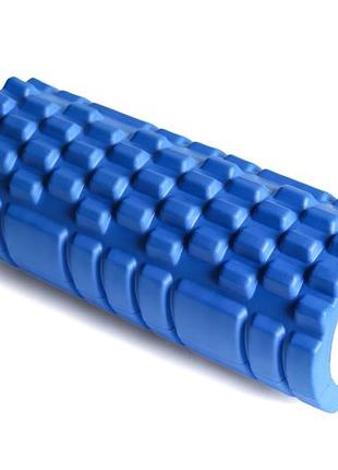 Массажный ролик standard синий (валик, роллер) мфр, 33 см синий