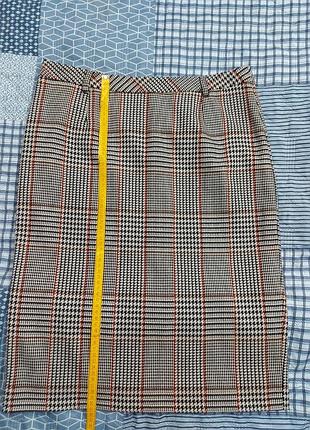 Юбка карандаш в клетку