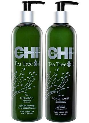 Набор/chi tea tree oil (шампунь 340 мл + кондиционер 340мл)