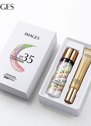 Набор 2в1 выравнивающая база под макияж + крем для лица солнцезащитный spf35 images