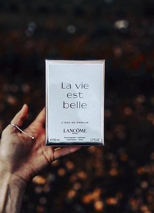 Жіночий парфум оригинал lancome la vie est belle 50ml (ланком ля ви э бэль) 30мл