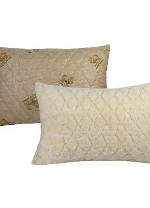 Подушка для сну з штучним хутром 50х70