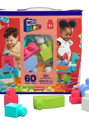 Конструктор mega bloks fisher price кубики 60 деталей 1+ dch54
