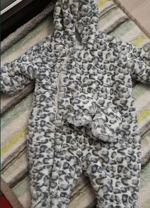 Зимовий комбінезон з вушками