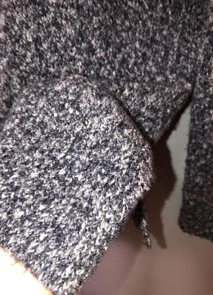 Massimo dutti шерстяной вязанный свитер джемпер пуловер тёплый меланж4 фото