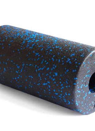 Масажний ролик (валик, роллер) гладкий мфр, 30х15 см синій