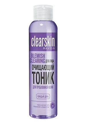 Avon очищающий тоник для лица с экстрактом пшеницы и алоэ вера «для проблемной кожи», 100 мл