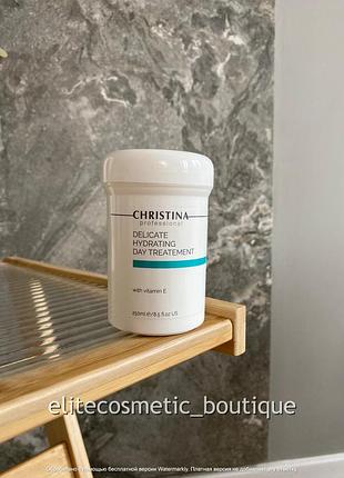 Розлив деликатный увлажняющий крем для нормальной и сухой кожи christina delicate hydrating day treatment 55