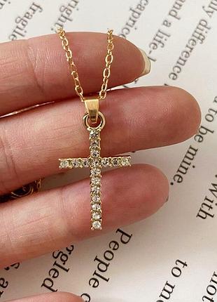 Крестик крест кулончик кулон подвеска с крестиком цепочка цепь готика гот панк у2к y2k