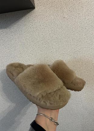 Теплі хутряні капці тапки для дому emu australia хутро натуральне