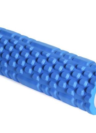 Массажный ролик standard (валик, роллер) мфр, 30 см синий