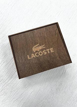 Деревянная коробочка под ремень lacoste