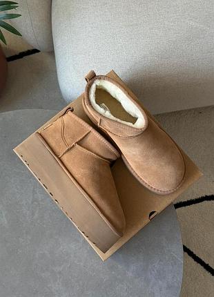 Черевики ugg classic ultra mini platform brown