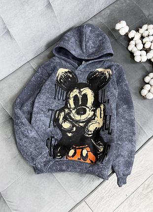 Худі графітовий міккі