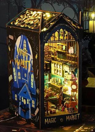 Бук нук magic market book nook 3d пазл деревянная головоломка книжный уголок jtsl-09