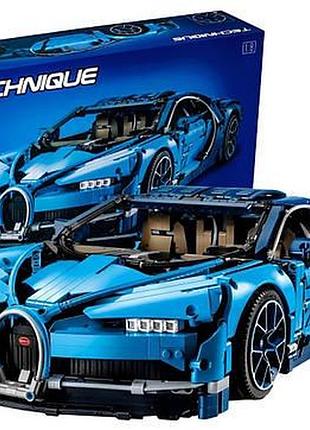 Конструктор спорткар bugatti chiron гоночная машина 1355 деталей, box