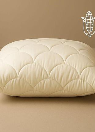 Подушка для сна 50x70 см попкорн ideia с кукурузным наполнителем антиаллергенная молоко