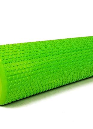 Массажный ролик easyfit foam roller 45 см зеленый