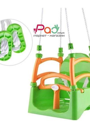 Акция! качель пластиковая подвесная для детей, гойдалка дитяча, качелька детская doloni салатовый